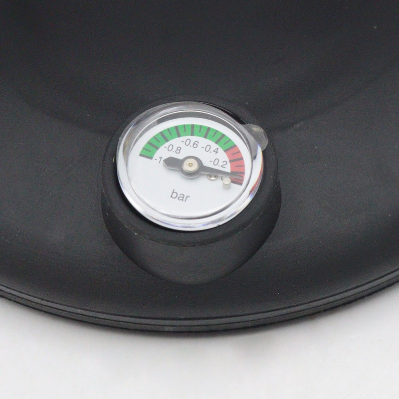 قاپک شیشه تک قلو ریزو مدل پمپی گییج دار کد YP-SC160-6INCH