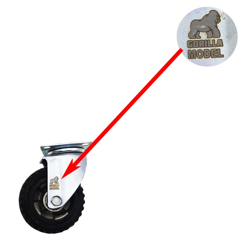چرخ کفی دار مدل گوریلا کد YP-GARDAN-35 120MM