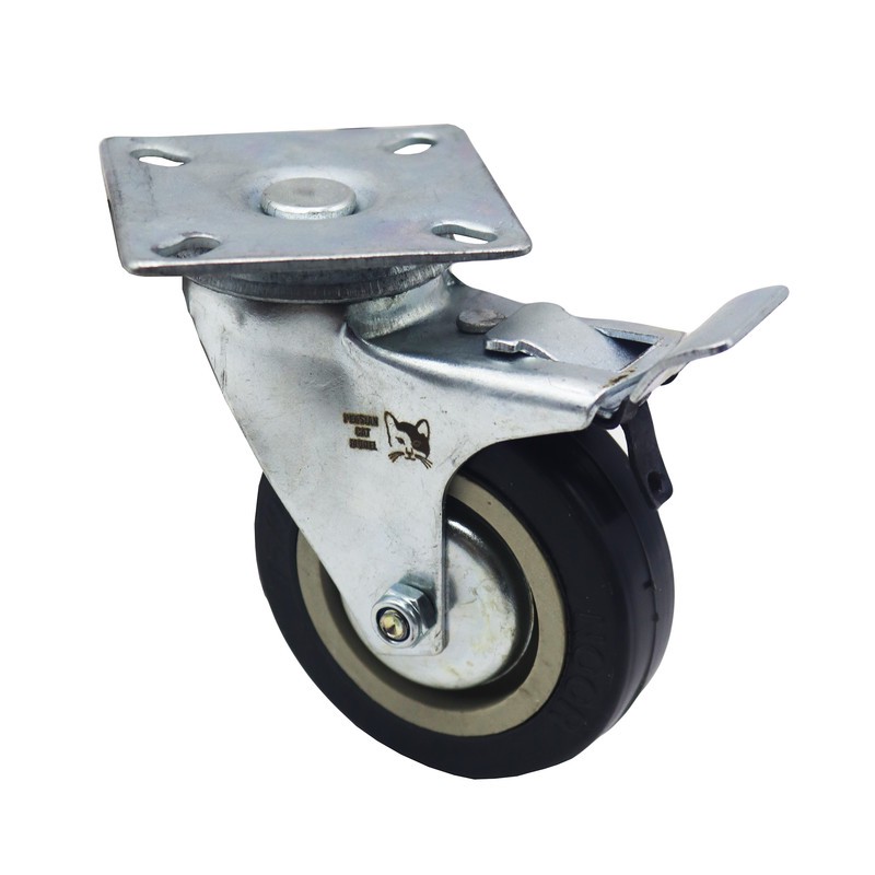 چرخ کفی دار پرشین کت مدل ترمزدار مدل YPT-NO-LASTIK-KAFI-75 24MM