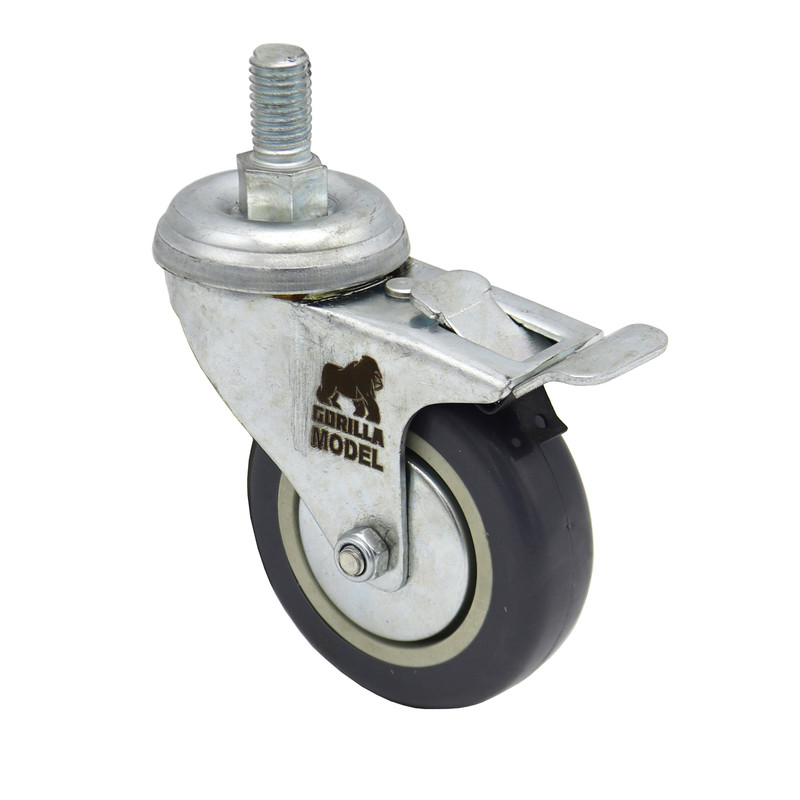 چرخ گردان ترمزدار مدل گوریلا کد YPT-PICHI-LASTICI-75MM