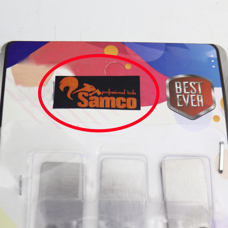آویز حوله سامکو مدل چسبی کد YP-ESTIL-06 مجموعه 6 عددی