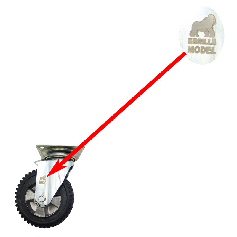 چرخ کفی دار مدل گوریلا YP-GARDAN-200 45MM