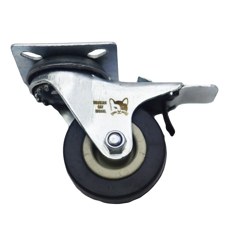 چرخ کفی دار پرشین کت مدل ترمزدار کد YPT-NO-LASTIK-KAFI-50 18MM