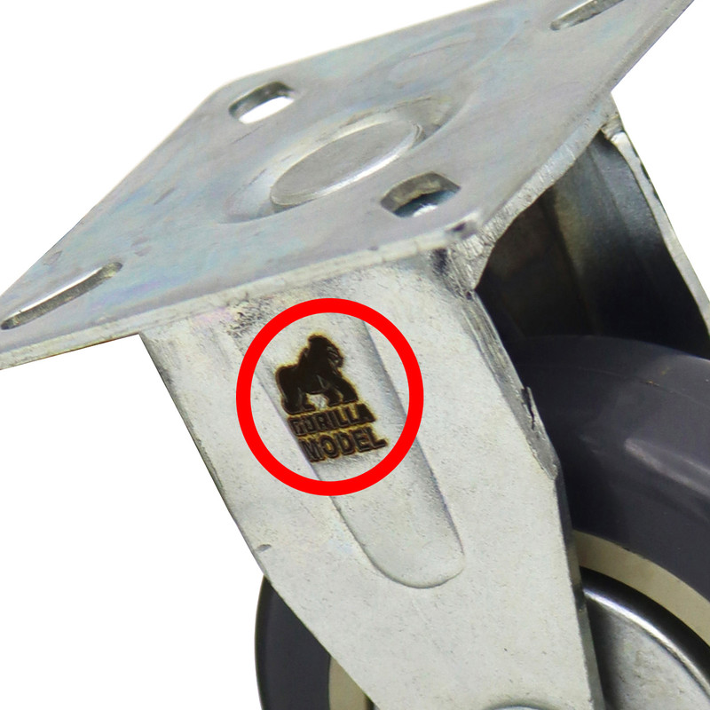 چرخ کفیدار مدل گوریلا کد YP-SABET-KAFI-75MM