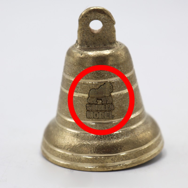آویز تزیینی مدل زنگوله گوریلا کد YPB-GOLABI-55MM