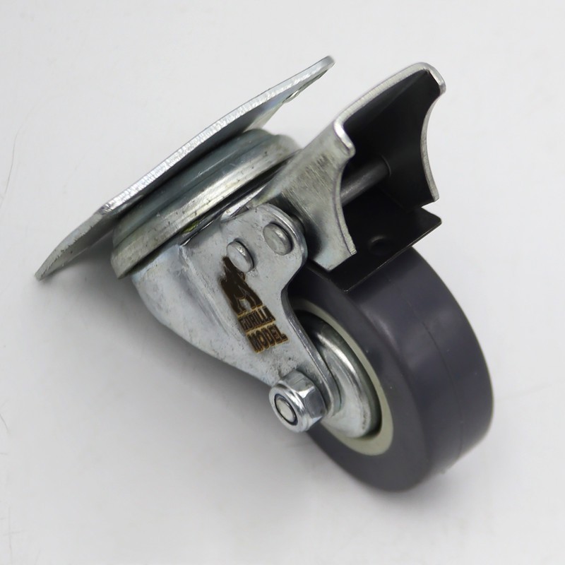 چرخ گردان ترمزدار کفی دار مدل گوریلا کد YPT-LASTIK-KAFI-50MM
