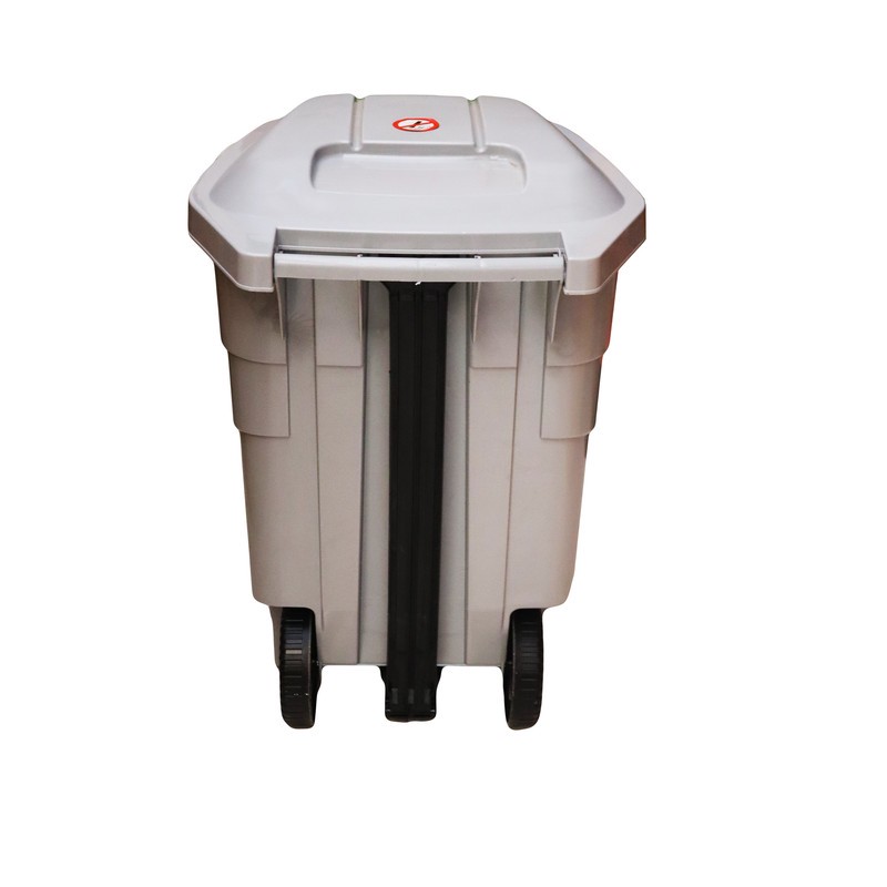 سطل زباله پدالی ناصر پلاستیک مدل YPTU-GHARKHDAR-5000 گنجایش 152 لیتر