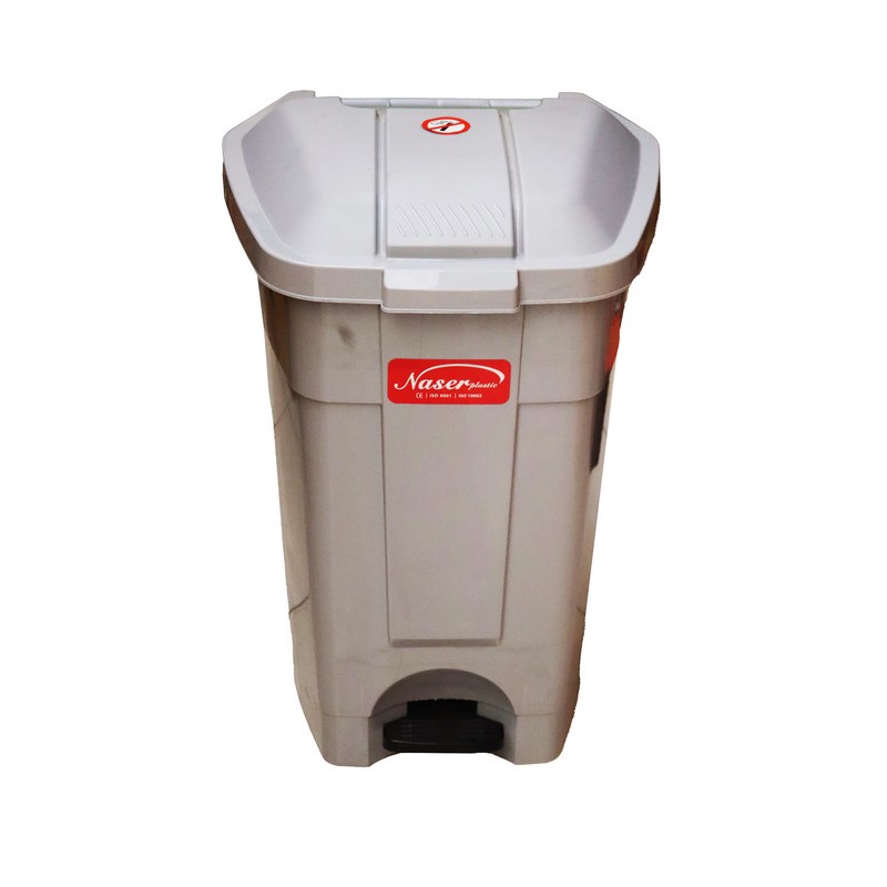سطل زباله پدالی ناصر پلاستیک مدل YPTU-GHARKHDAR-5000 گنجایش 152 لیتر