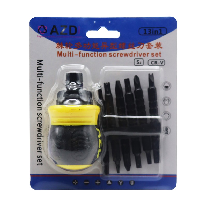 پیچ گوشتی مشتی جغجغه ای ای زد دی مدل همه کاره کد YP-13IN1-
