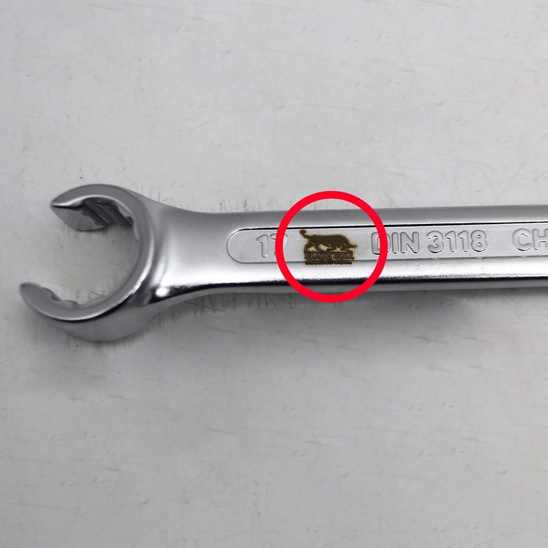 آچار دو سر رینگی مدل بلک بول کد YP-CHAKDAR-19CM سایز 14-17 میلیمتر