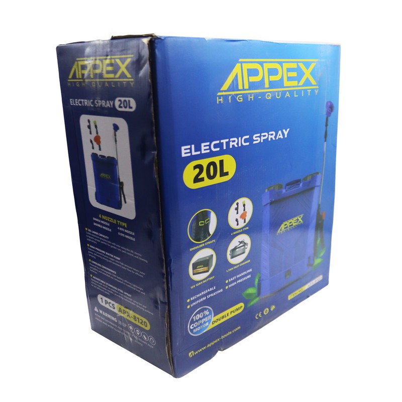 سمپاش شارژی اپکس مدل دو پمپ کد YP-APX-8120-20L ظرفیت 20 لیتر