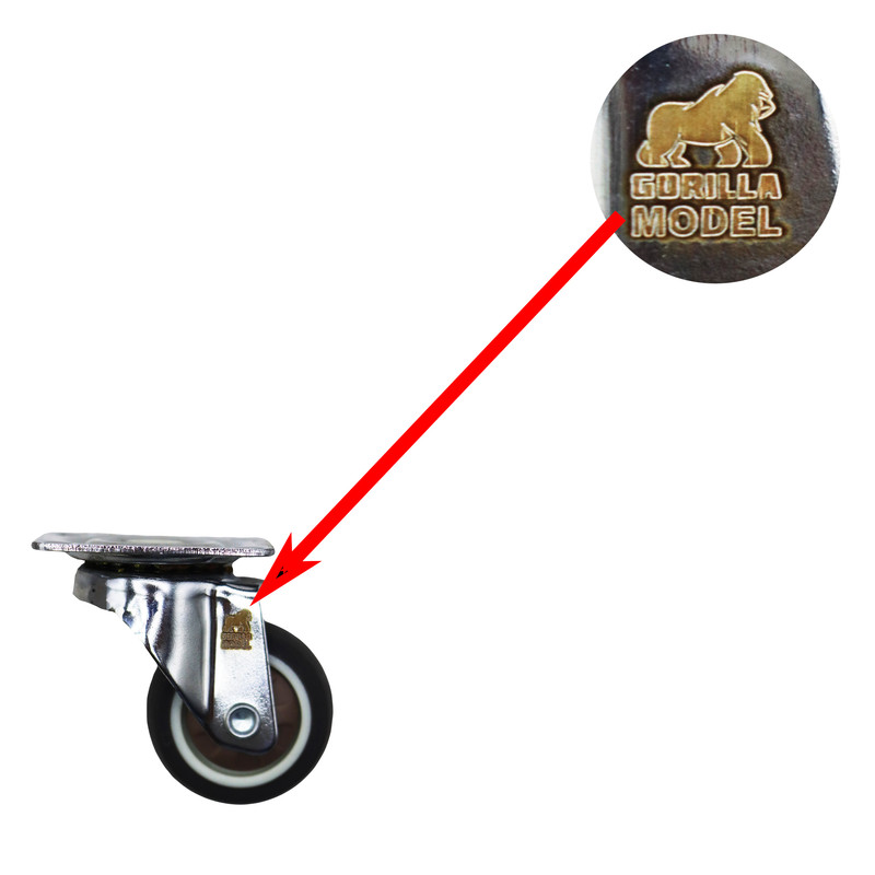 چرخ کفیدار گردان مدل گوریلا کد YP-GARDAN-35MM