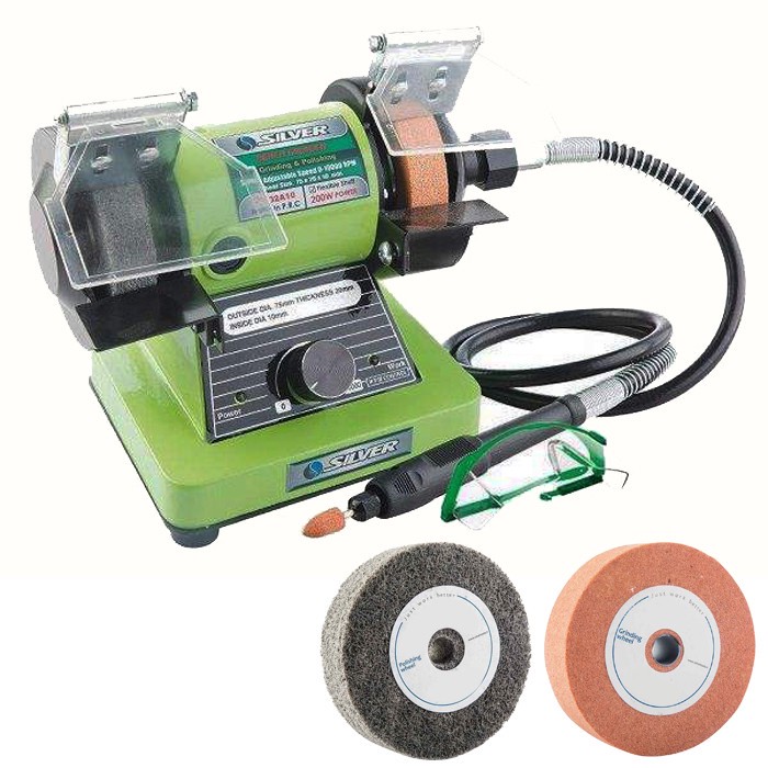 سنگ رومیزی سیلور مدل GTBN200W به همراه شلنگ خرطومی و سنگ یدکی