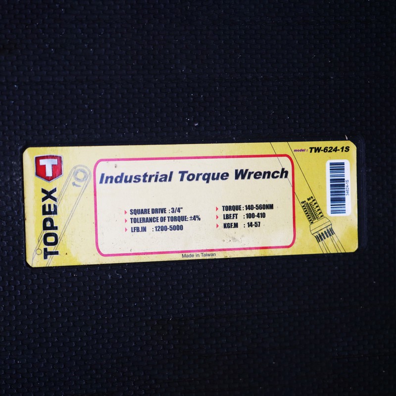 آچار ترکمتر جغجغه ای تاپکس مدل تقه ای کد YP-TW-624-1S 140-560NM سایز 3 4 اینچ
