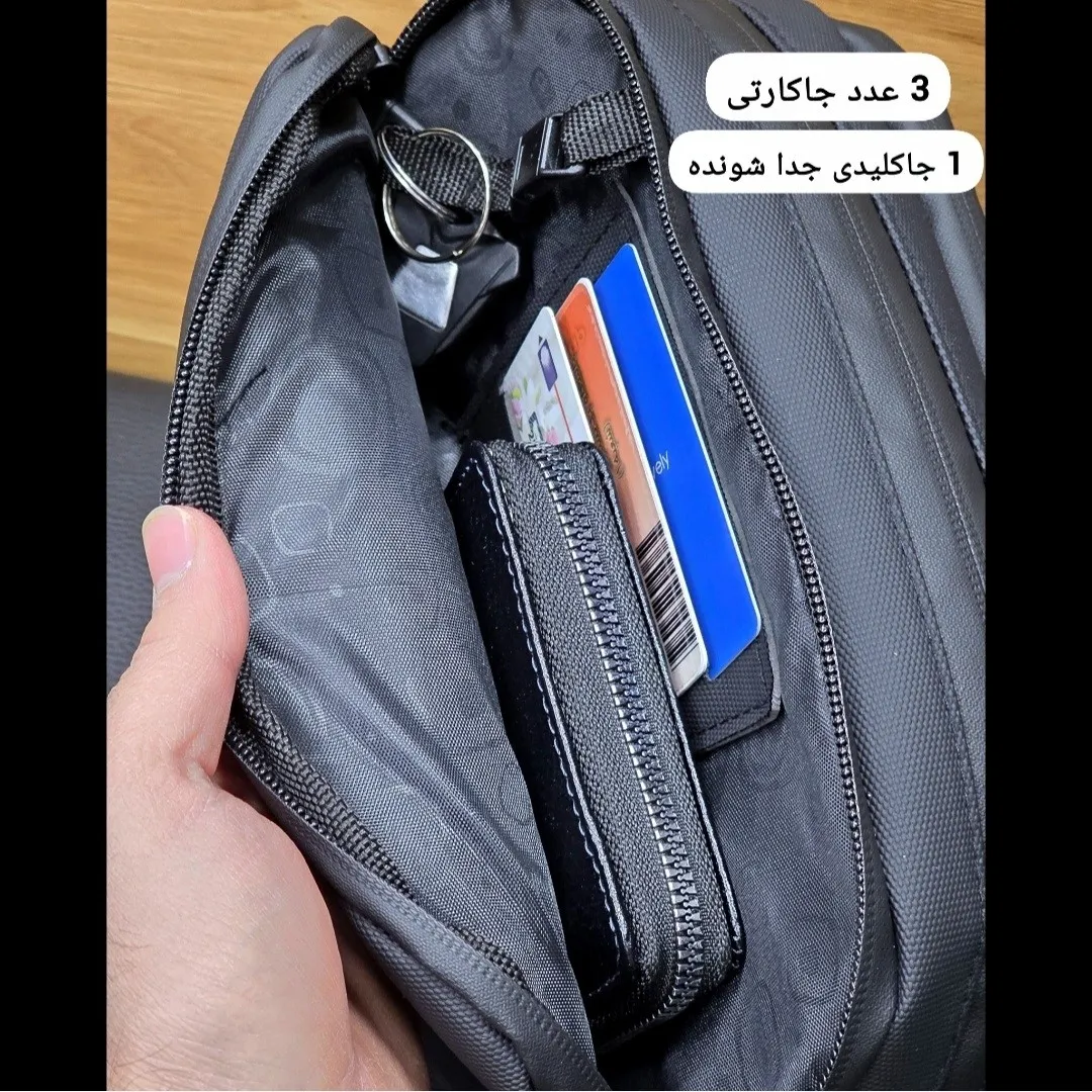 کیف دستی مردانه ضد آب گرین لاین جنس اسکین سیلیکونی ابعاد 13 در 23 سانتی متر