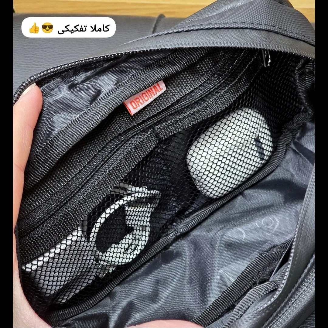 کیف دستی مردانه ضد آب گرین لاین جنس اسکین سیلیکونی ابعاد 13 در 23 سانتی متر