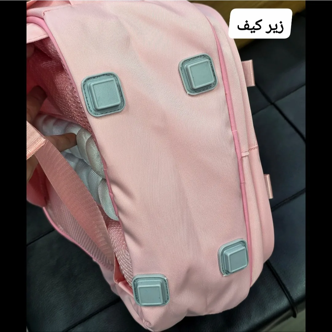 کوله پشتی مدرسه دخترانه ضد آب پارچه ریپس وارداتی مناسب کلاس اول تا چهارم