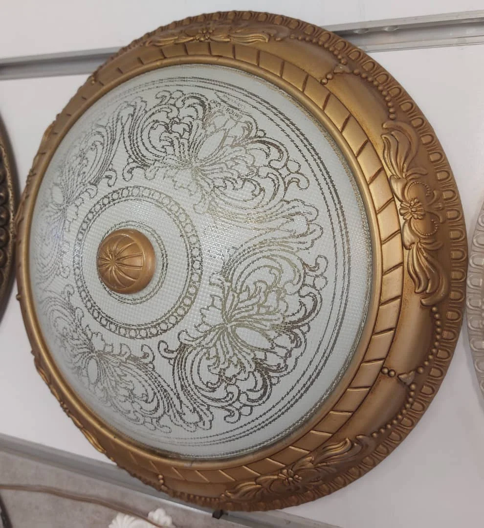 چراغ روکار سقفی بدون سنسور شیشه ای (پس کرایه)