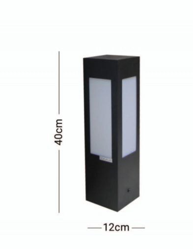 چراغ محوطه حیاطی زمینی گالوانیزه مربع (پس کرایه)