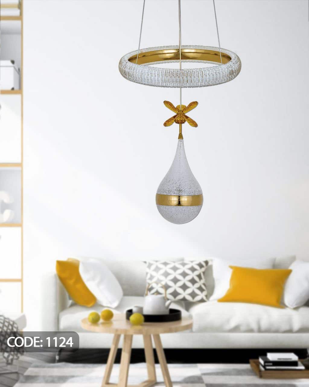 لوستر آویز تک شعله SMD سه حالته مدل 1124 نیک لایت (پس کرایه)