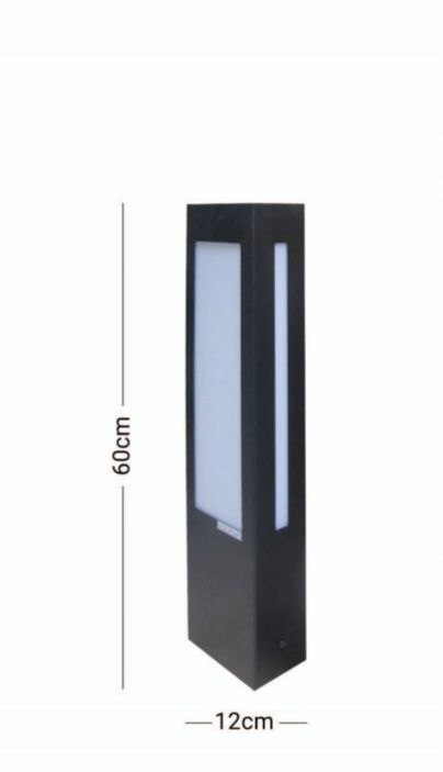 چراغ حیاطی زمینی گالوانیزه مستطیل (پس کرایه)