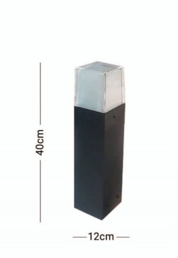 چراغ حیاطی زمینی گالوانیزه مدل روشا (پس کرایه)