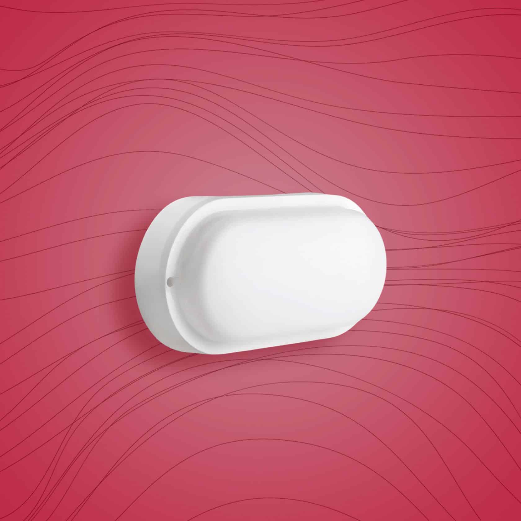چراغ روکار بیضی25 وات IP65 (پس کرایه)