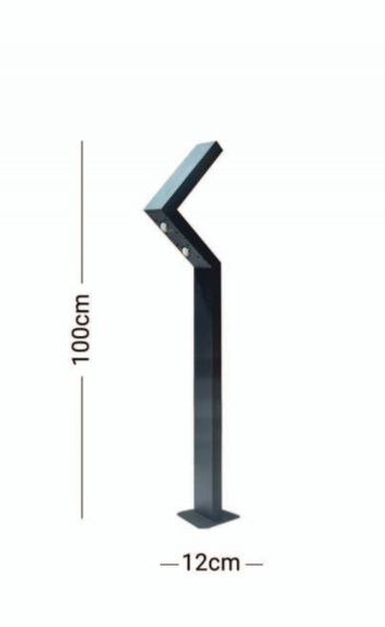 چراغ حیاطی ایستاده SMD دو طرفه مدل آرشا (پس کرایه)