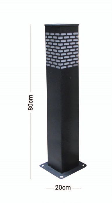 چراغ حیاطی ایستاده گالوانیزه مدل پانچی (پس کرایه)