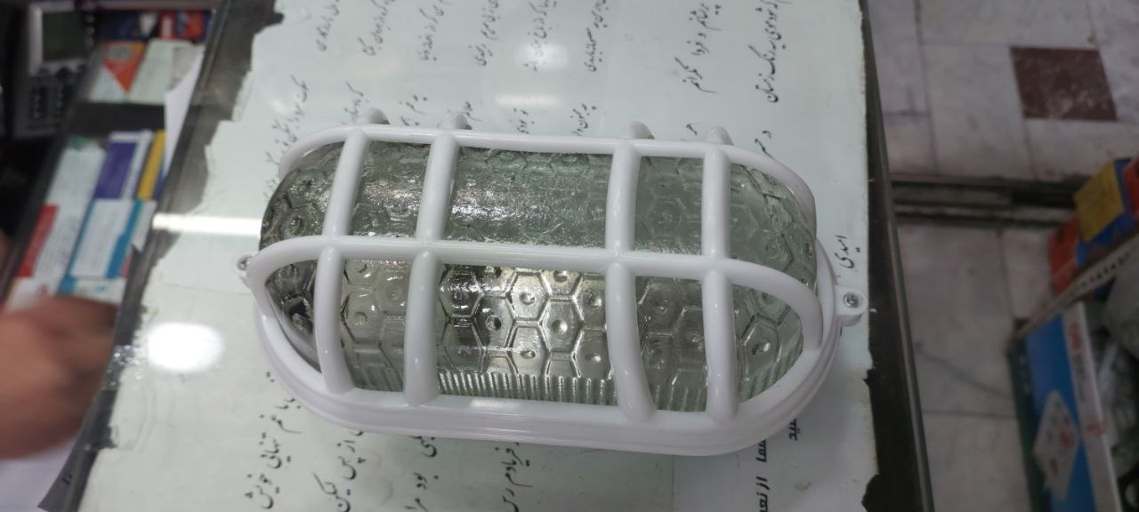 چراغ تونلی و آسانسوری حفاظ دار سرپیچ E27 جام نور (پس کرایه)