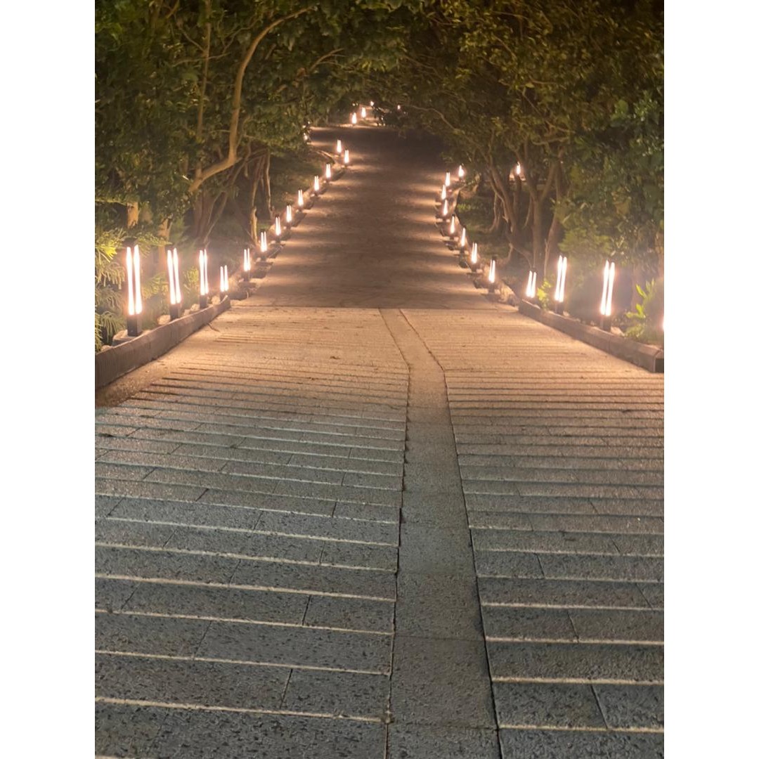 چراغ محوطه باغی پاسارگاد مربع 40 سانت
