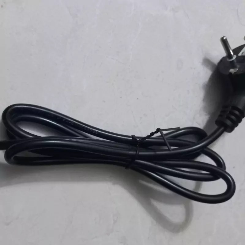 کابل برق دوشاخه دار پرسی 2 در 1 چپقی (170 سانتی)