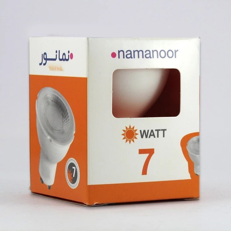 لامپ LED هالوژن 7وات پایه استارتی GU10 نمانور آفتابی بدون گارانتی
