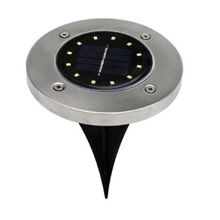 چراغ دفنی و دیسکی خورشیدی 12LED پسکرایه پستی