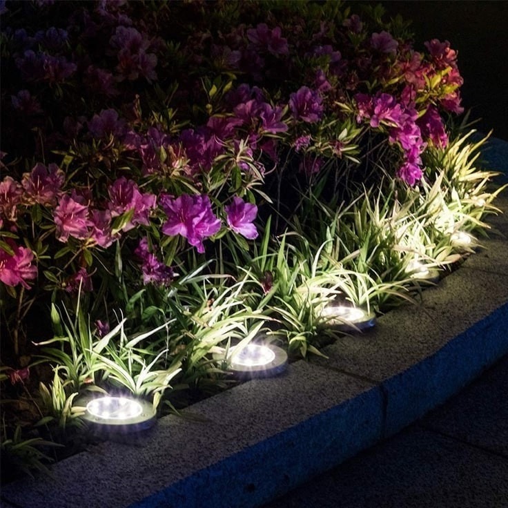 چراغ دفنی و دیسکی خورشیدی 12LED پسکرایه پستی