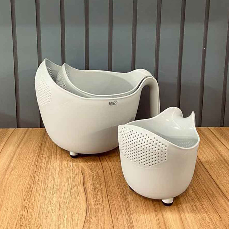 آبکش لیمون مدل دسته دار کد DH1330 مجموعه 3 عددی