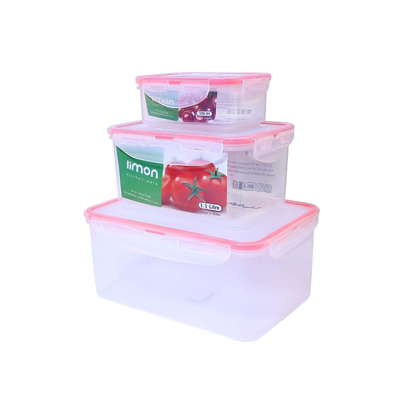 ظرف نگهدارنده لیمون مدل MD1143 مجموعه 3 عددی