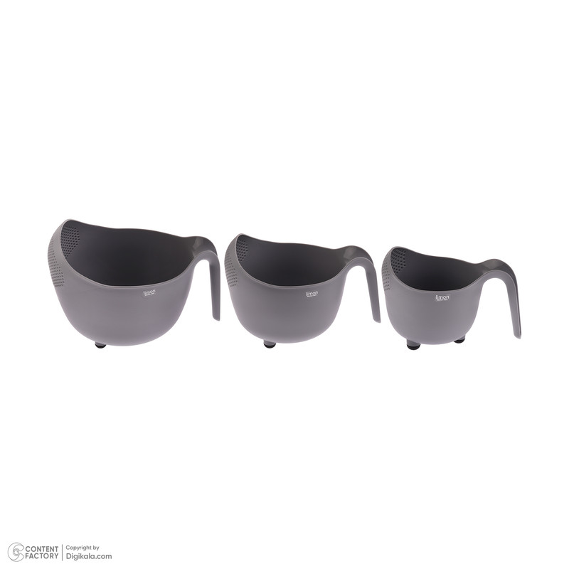 آبکش و آبگیر لیمون مدل Non Slip مجموعه 3 عددی