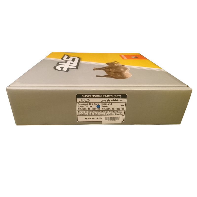 قطعات جلوبندی خودرو اس فورتی کد 102000+119 مناسب برای پژو 405 و پژو پارس مجموعه 16 عددی