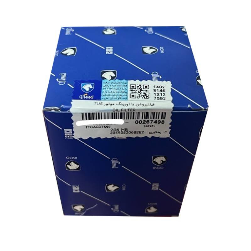 فیلتر روغن با اورینگ موتور TU5 ایساکو مدل 5430 مناسب برای پژو 206