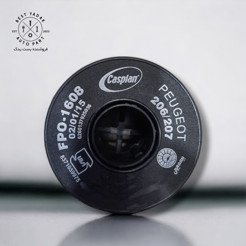 فیلتر روغن کوتاه کاسپین مدل FP0-1608 مناسب برای پژو 206