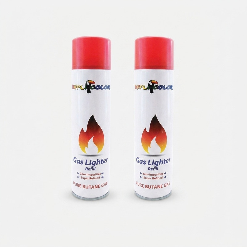 گاز فندک دوپلی کالر مدل REFILL حجم 300 میلی لیتر مجموعه 2 عددی