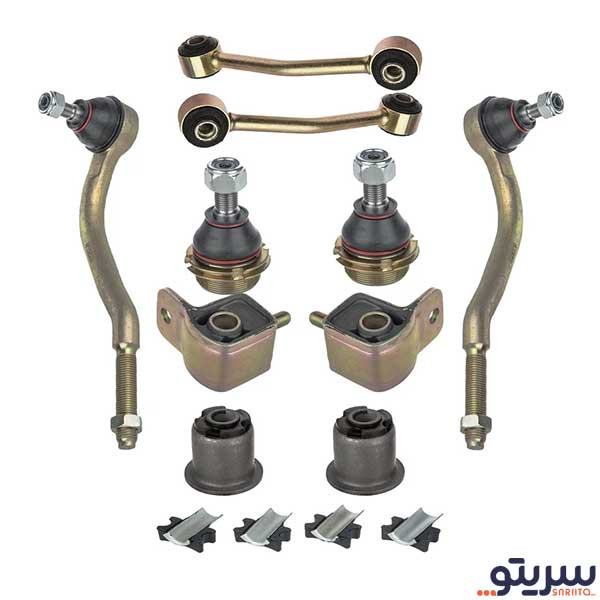 کیت جلوبندی لاستیک گیلان مدل 0203 مناسب برای پژو 405 و پارس مجموعه 14 عددی