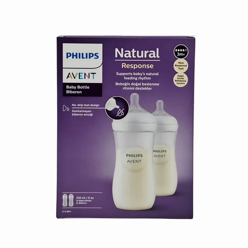 شیشه  شیر اونت مدل 906/02 ظرفیت 330 میلی لیتر مجموعه دو عددی