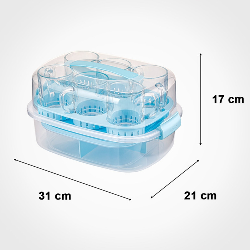 سبد پیک نیک لیمون مدل چای خوری کد FIDOKA-2440