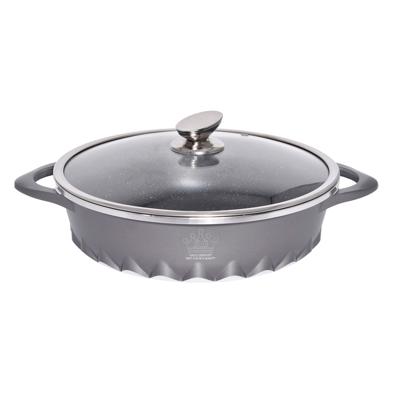سرویس قابلمه و تابه گرانیتی 18 پارچه اس جی مدل AKA