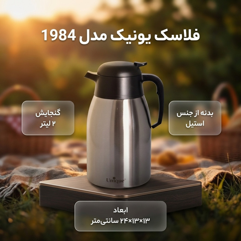 فلاسک یونیک کد 1984 گنجایش 2 لیتر