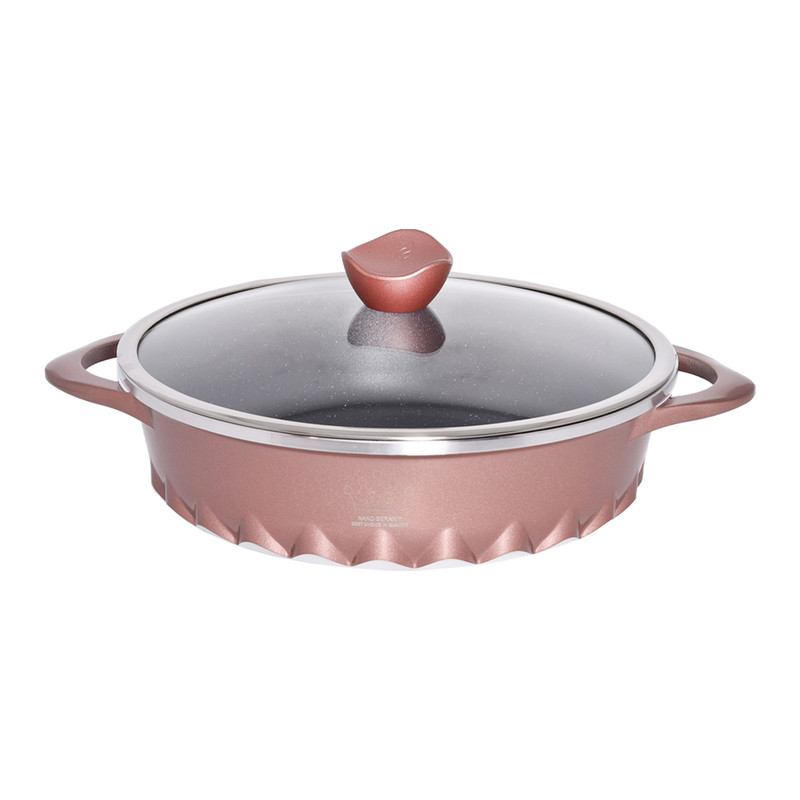 سرویس قابلمه و تابه گرانیتی 18 پارچه اس جی مدل AKA