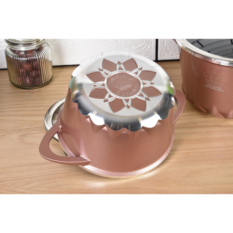سرویس قابلمه و تابه گرانیتی 18 پارچه اس جی مدل AKA