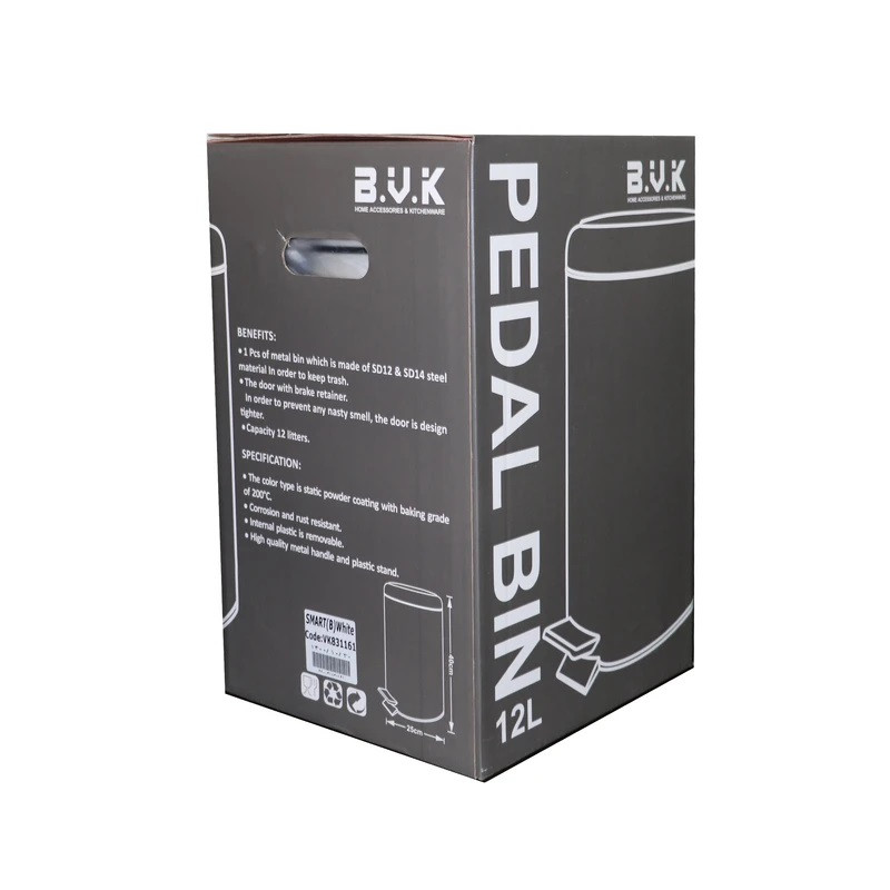سطل زباله پدالی بی.وی.کی مدل MD 1032 گنجایش 12 لیتر